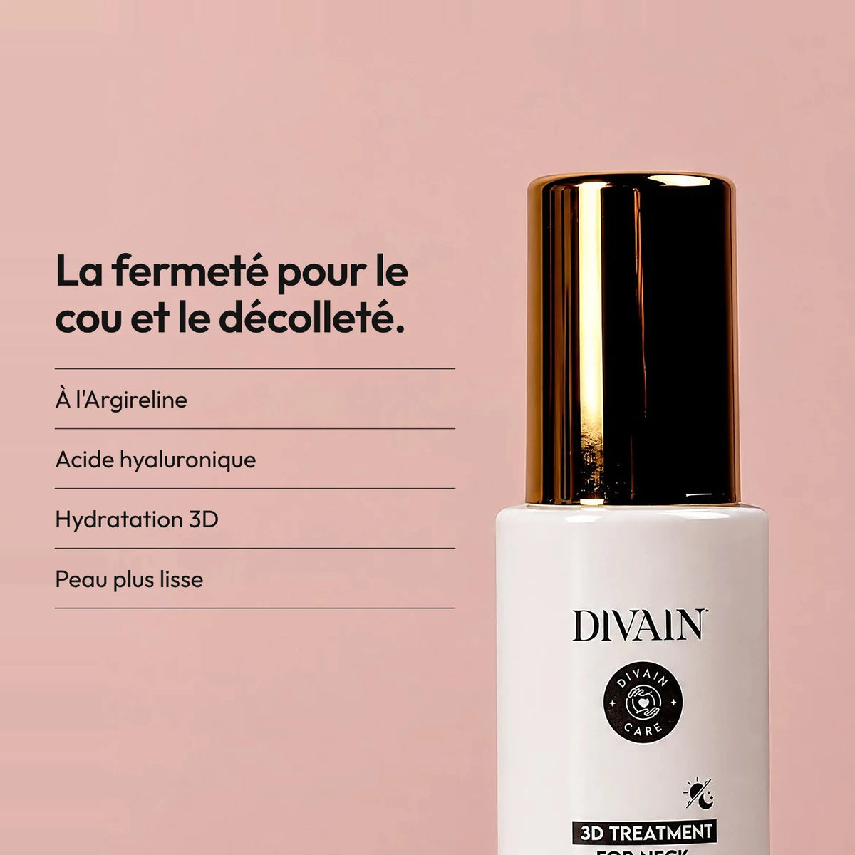 Soin hydratant pour raffermir le cou et le décolleté.