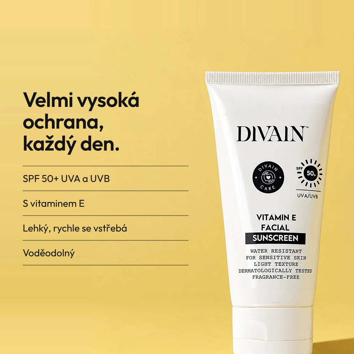 Opalovací krém s vitaminem E SPF50+