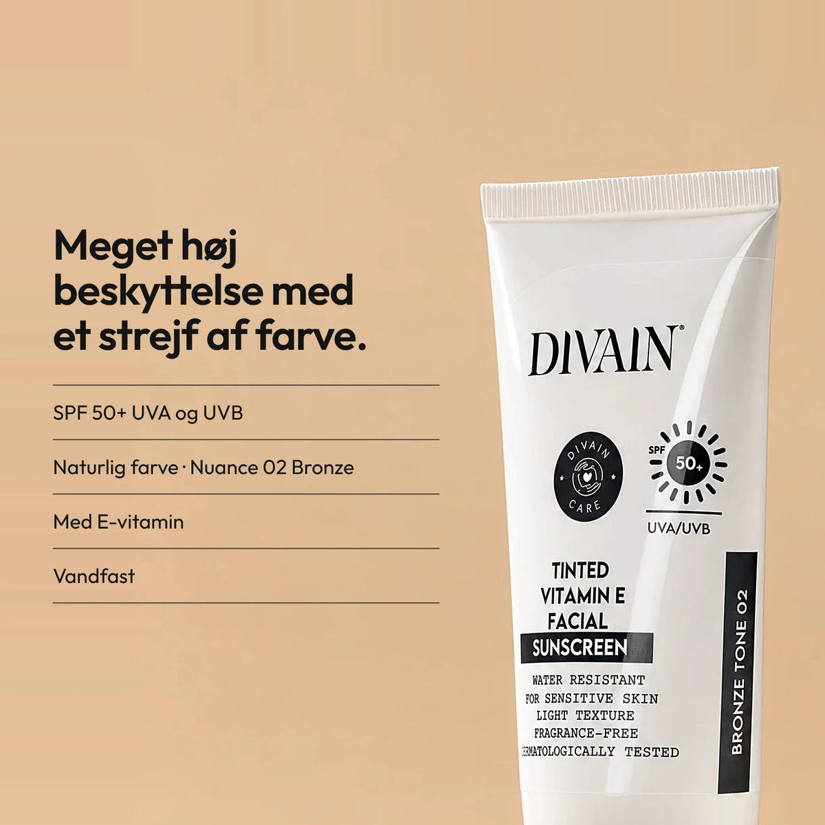 Tinted Vitamin E Facial Sunscreen SPF50+ Bronze Tone 02