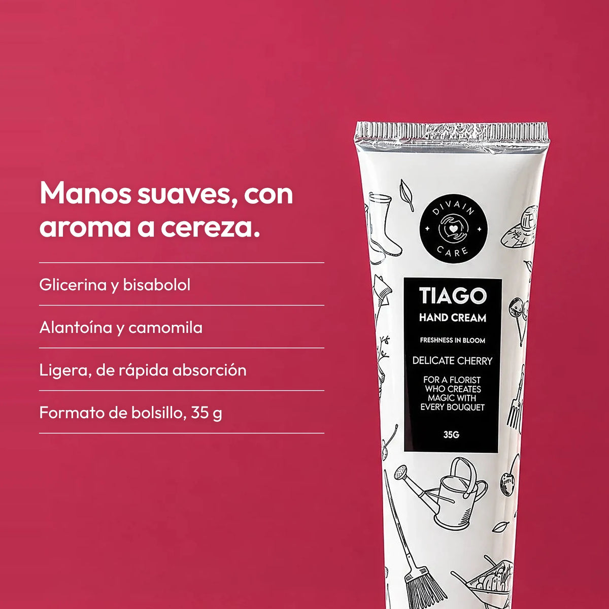 TIAGO - Delicate Cherry Crema de manos 35g