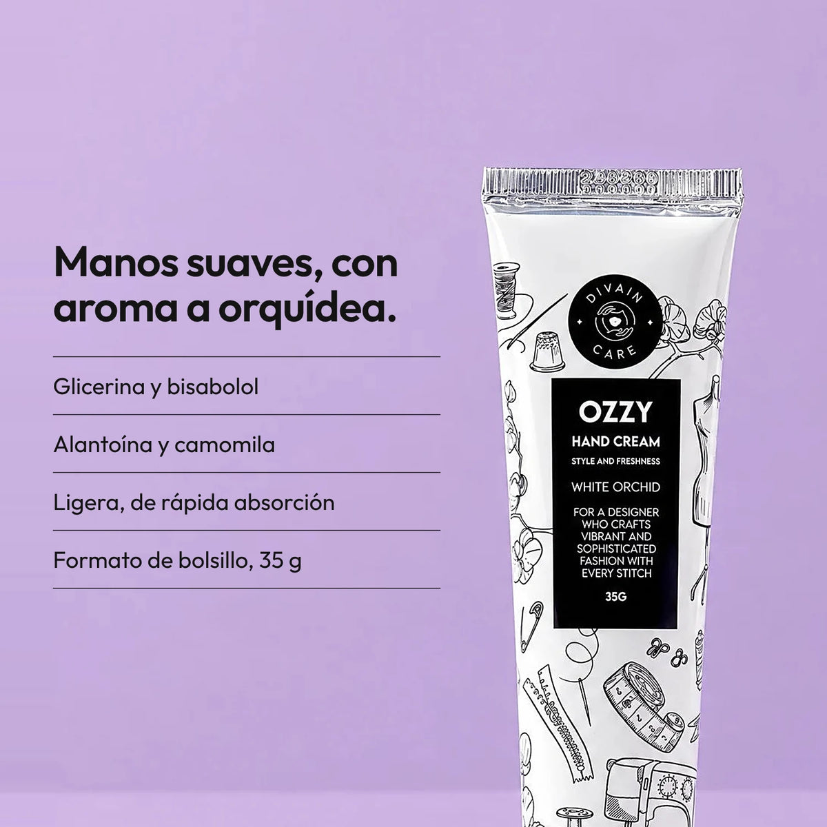 OZZY - White Orchid Crema de manos 35g