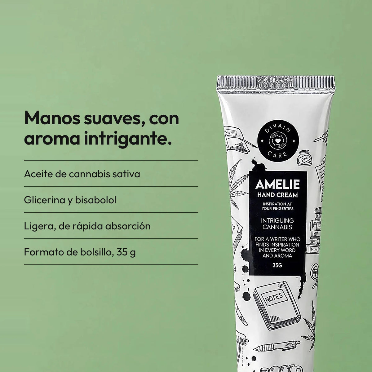 AMELIE - Intrigung Cannabis Crema de manos 35g