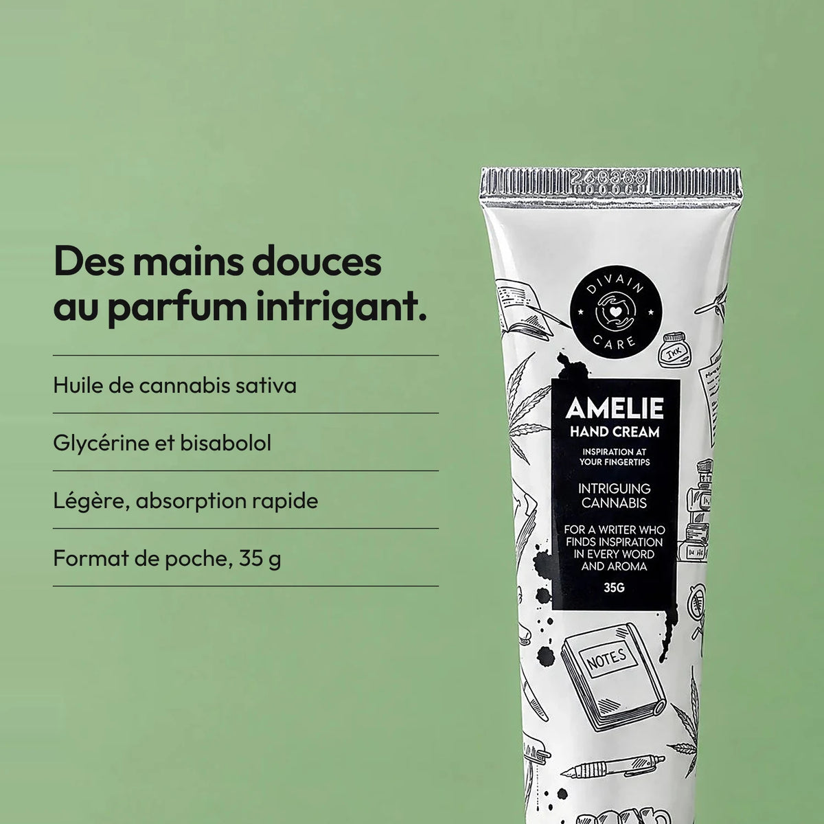 AMELIE - Intrigung Cannabis Crème pour les mains 35g