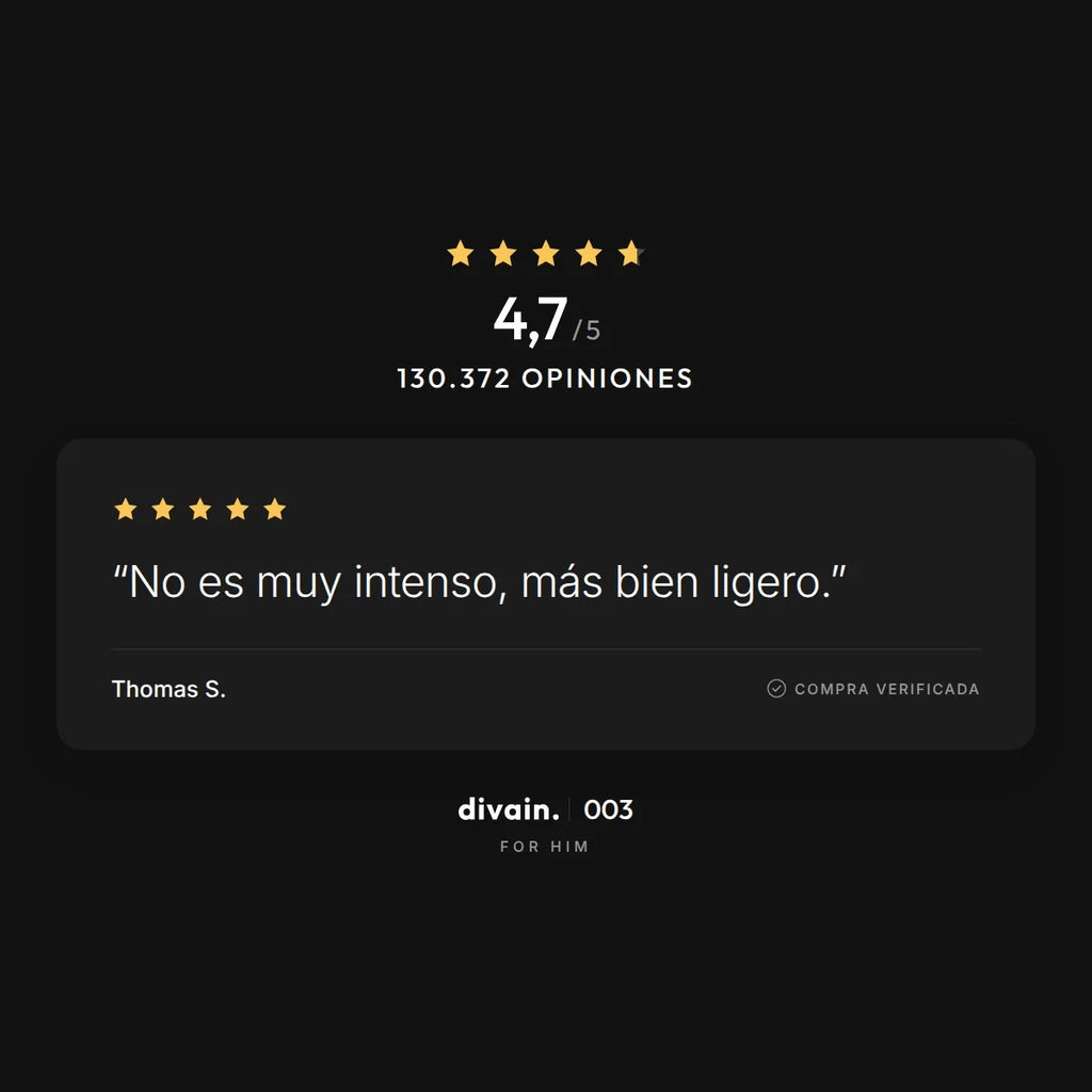 divain.003 - 4,7/5 sobre 130.372 opiniones
