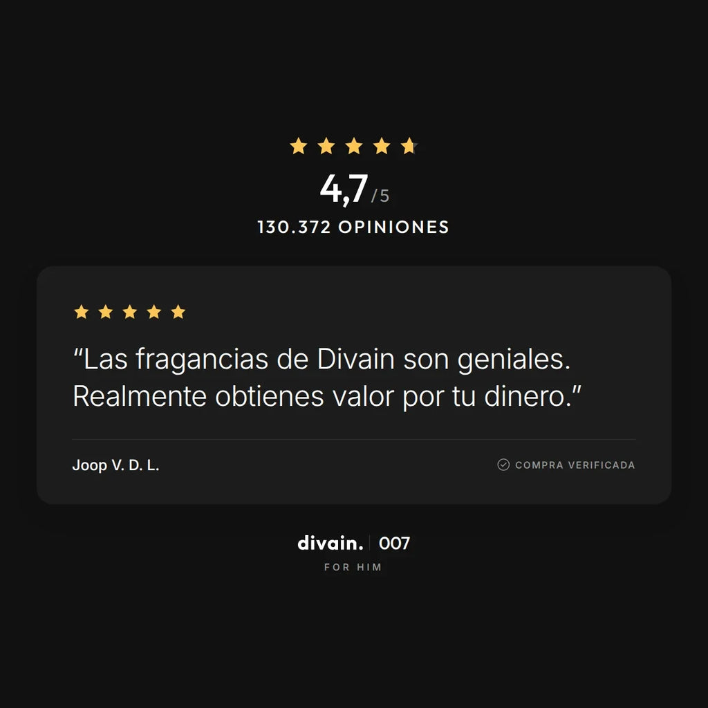 divain.007 - 4,7/5 sobre 130.372 opiniones