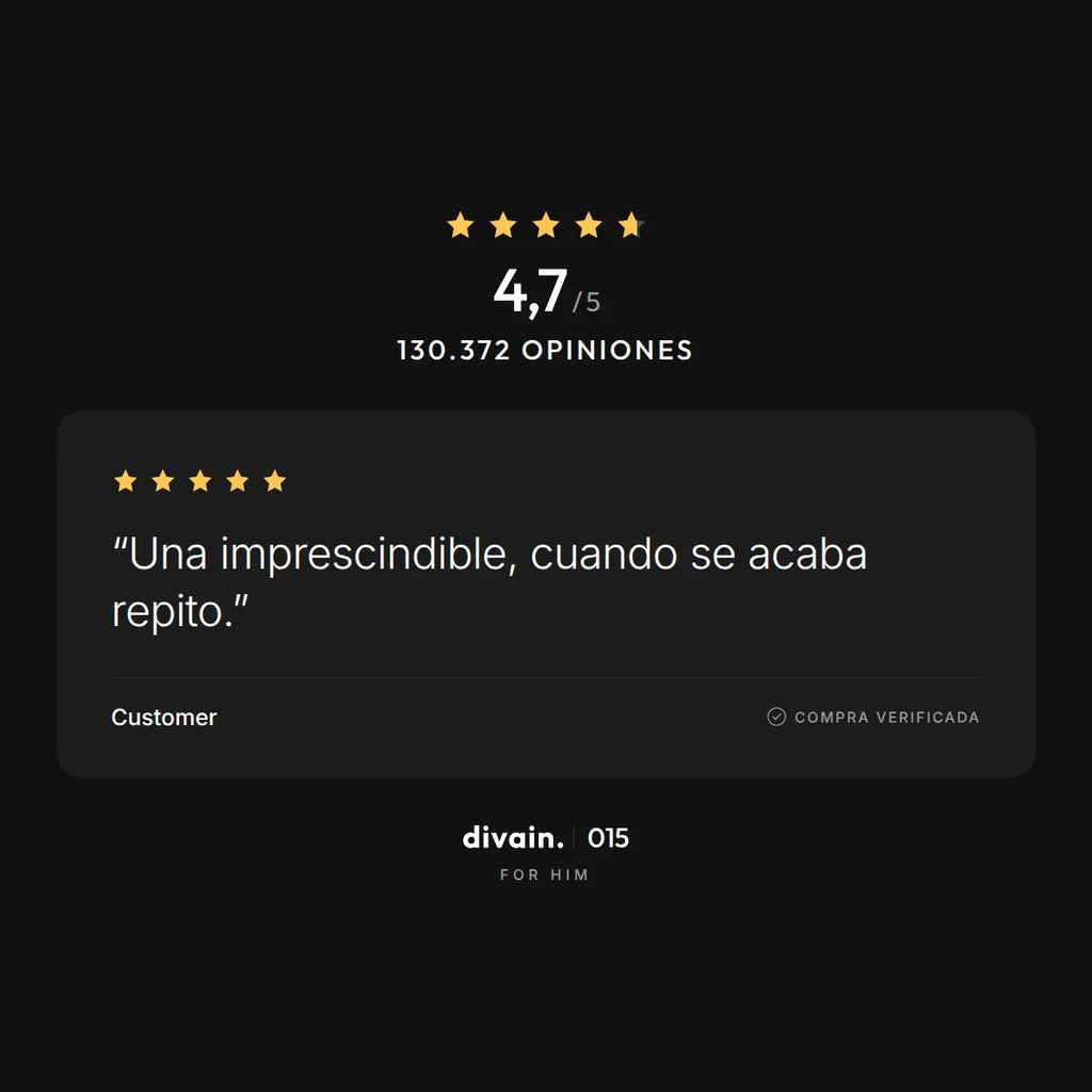 divain.015 - 4,7/5 sobre 130.372 opiniones