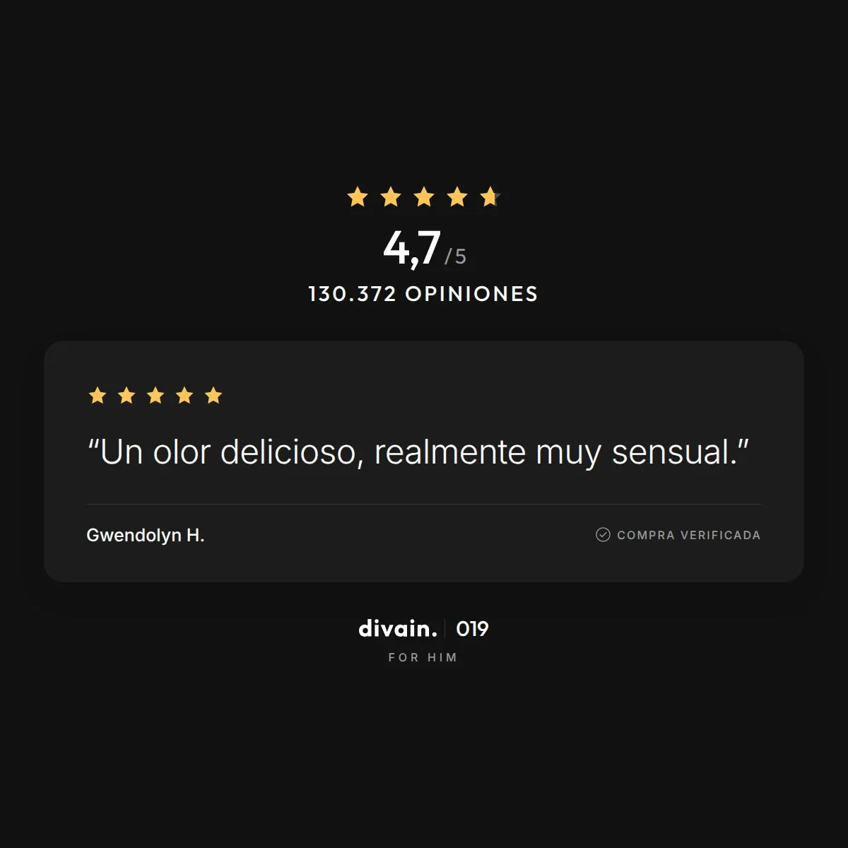 divain.019 - 4,7/5 sobre 130.372 opiniones