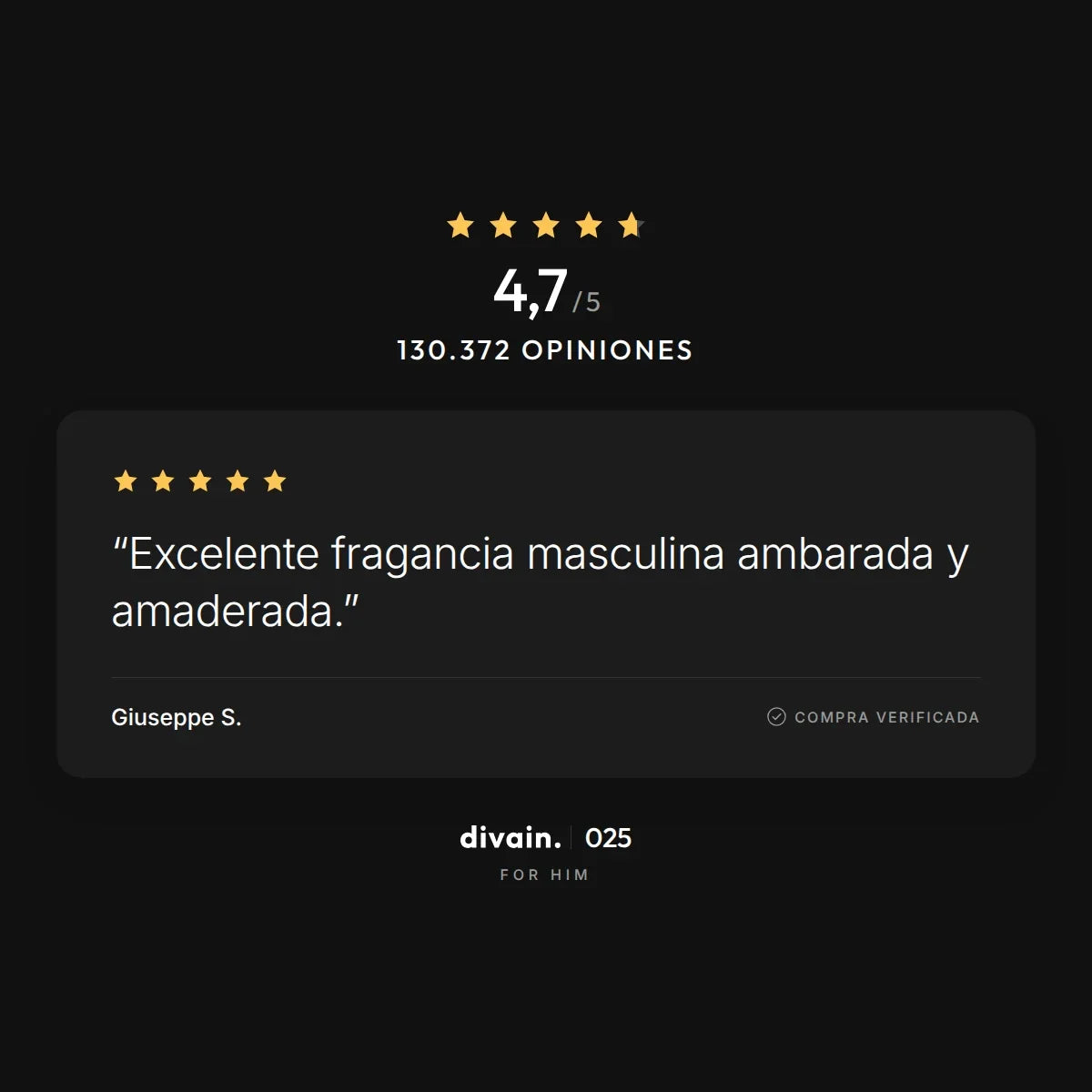 divain.025 - 4,7/5 sobre 130.372 opiniones