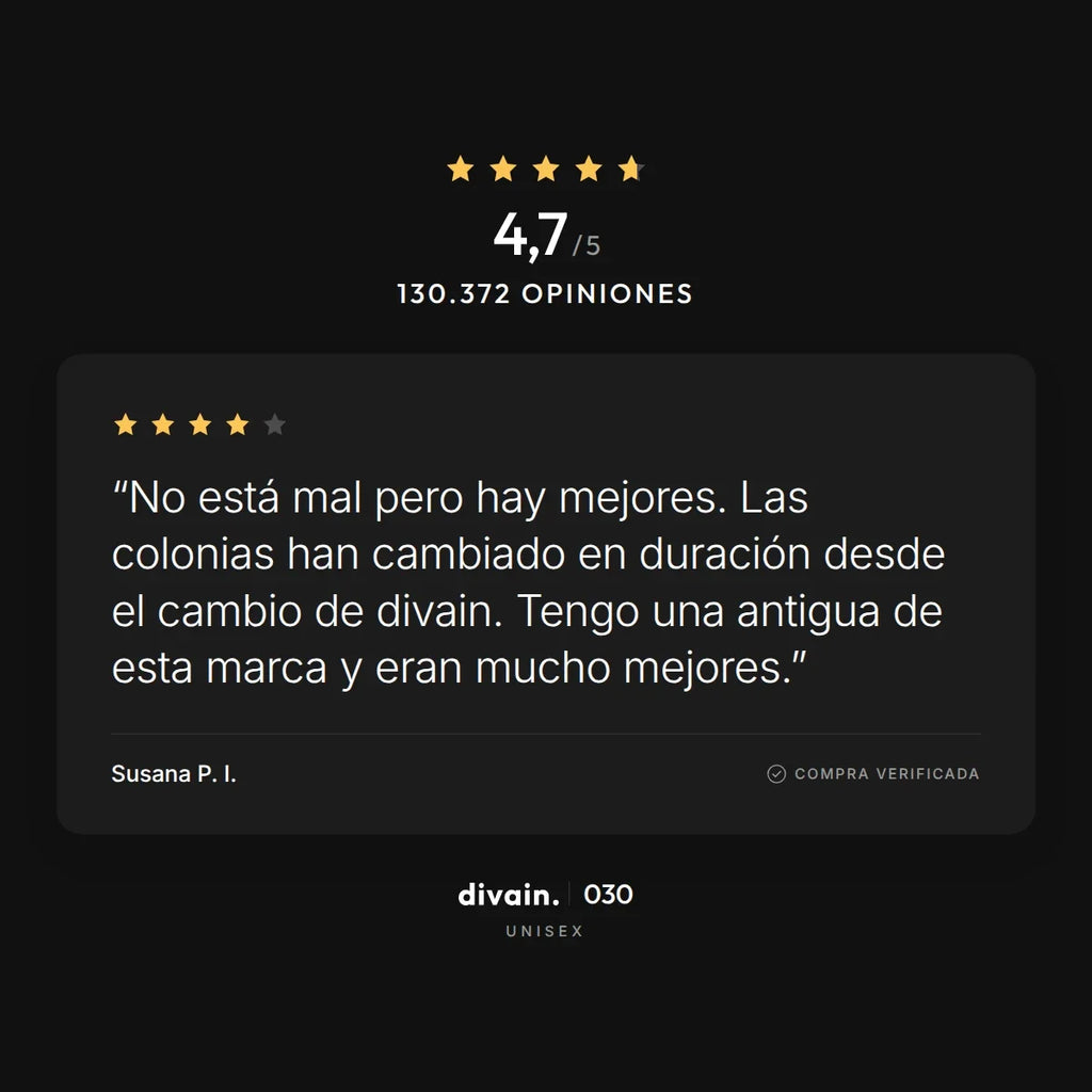 divain.030 - 4,7/5 sobre 130.372 opiniones