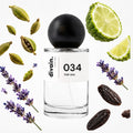 Pirámide olfativa perfume divain.034 | divain Parfums