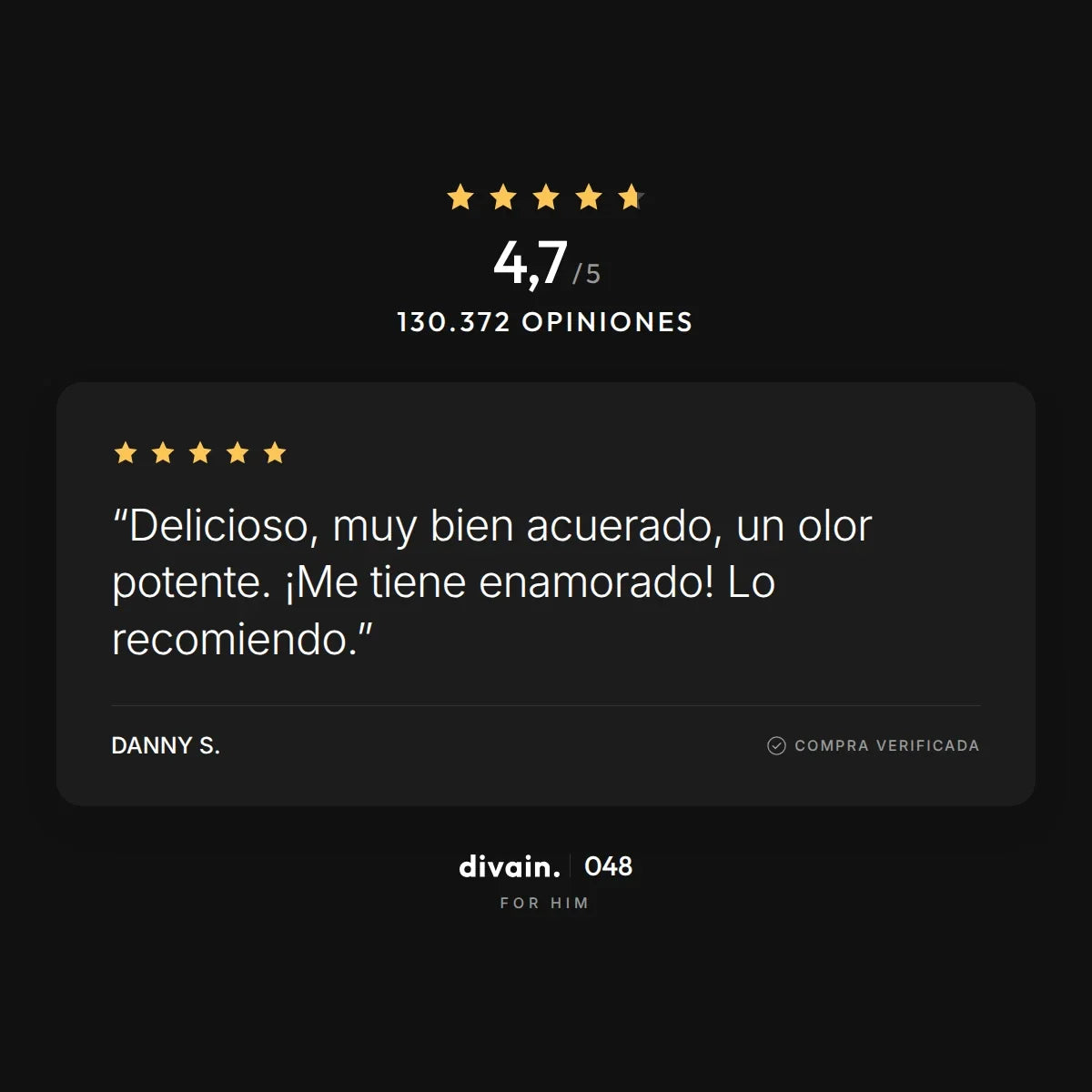 divain.048 - 4,7/5 sobre 130.372 opiniones