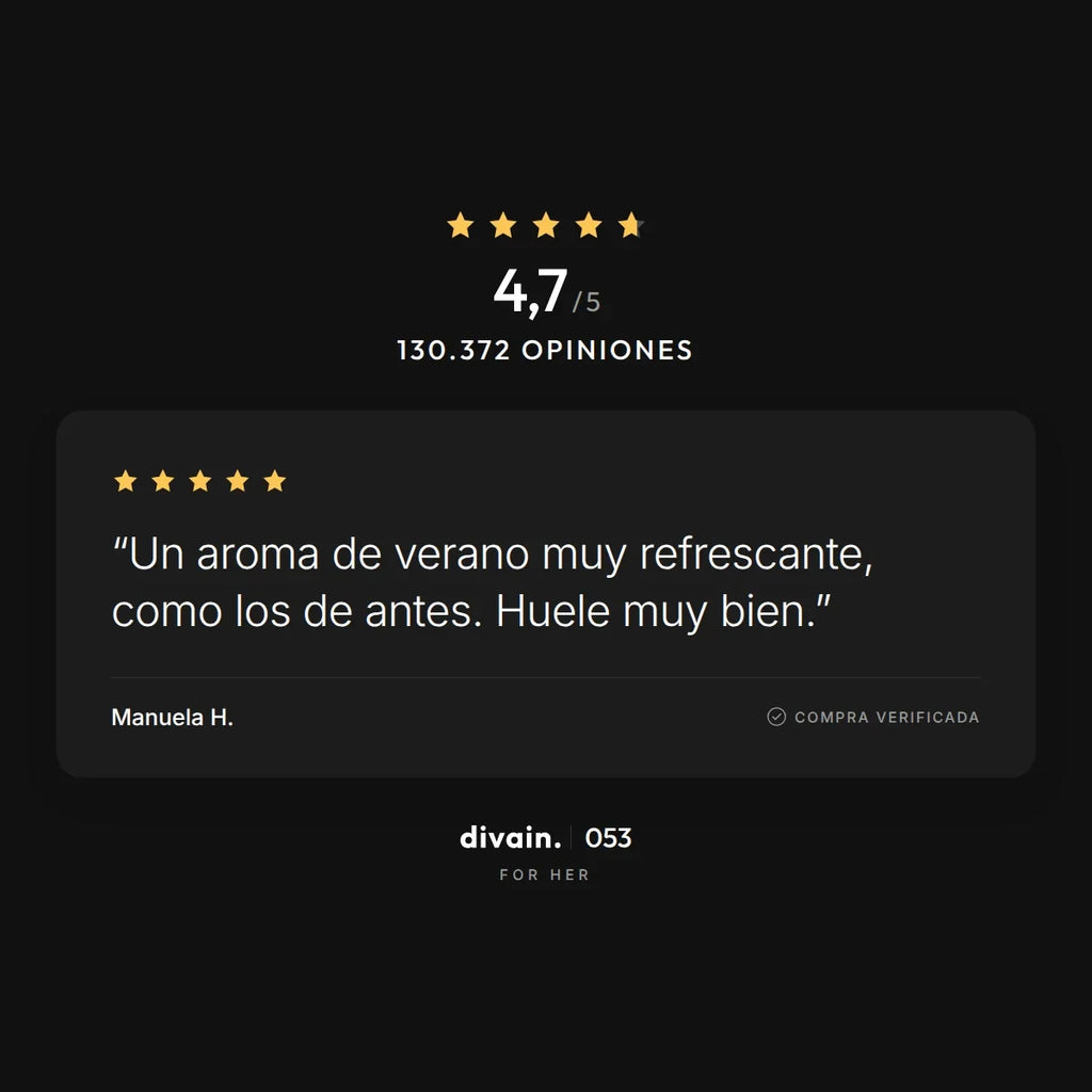 divain.053 - 4,7/5 sobre 130.372 opiniones