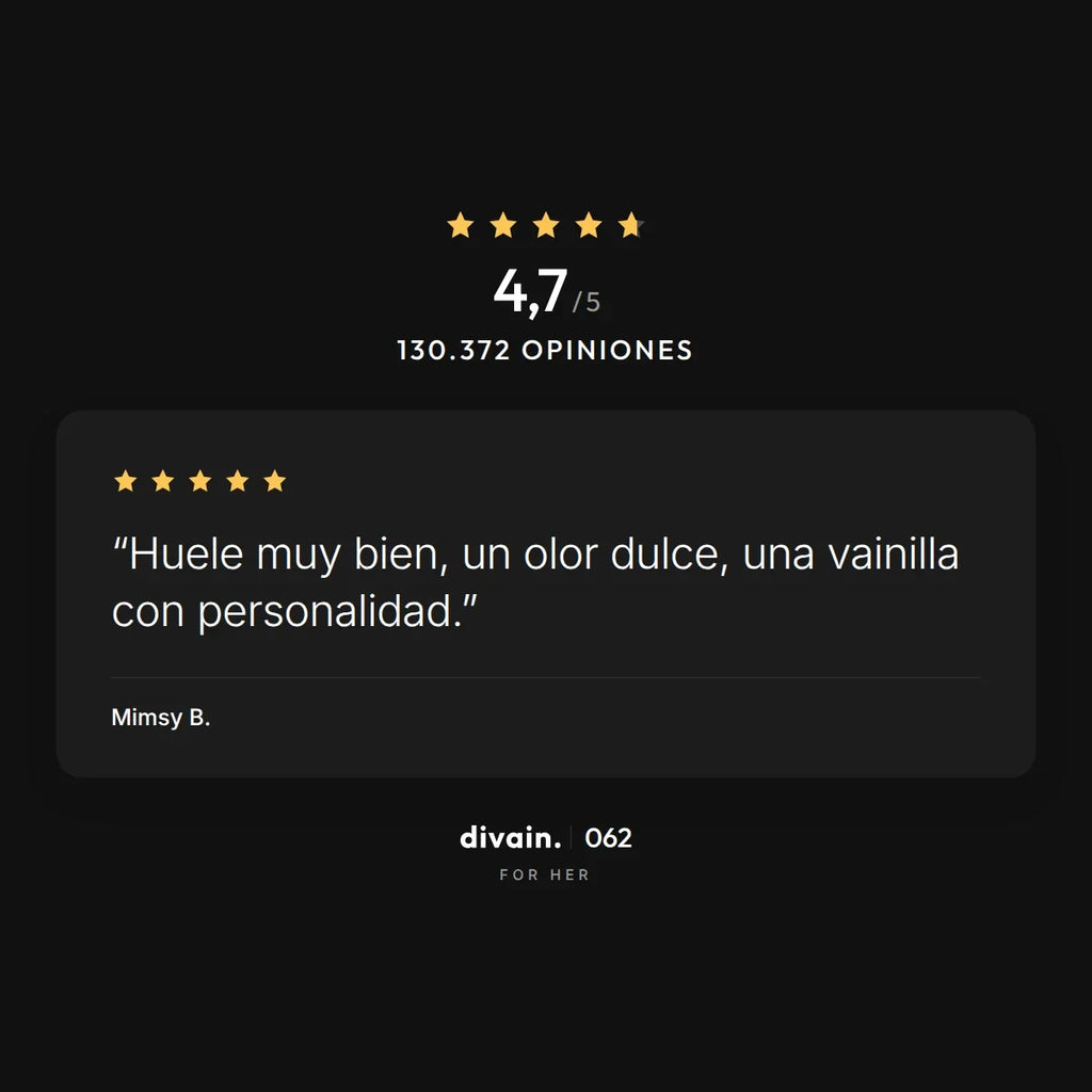 divain.062 - 4,7/5 sobre 130.372 opiniones