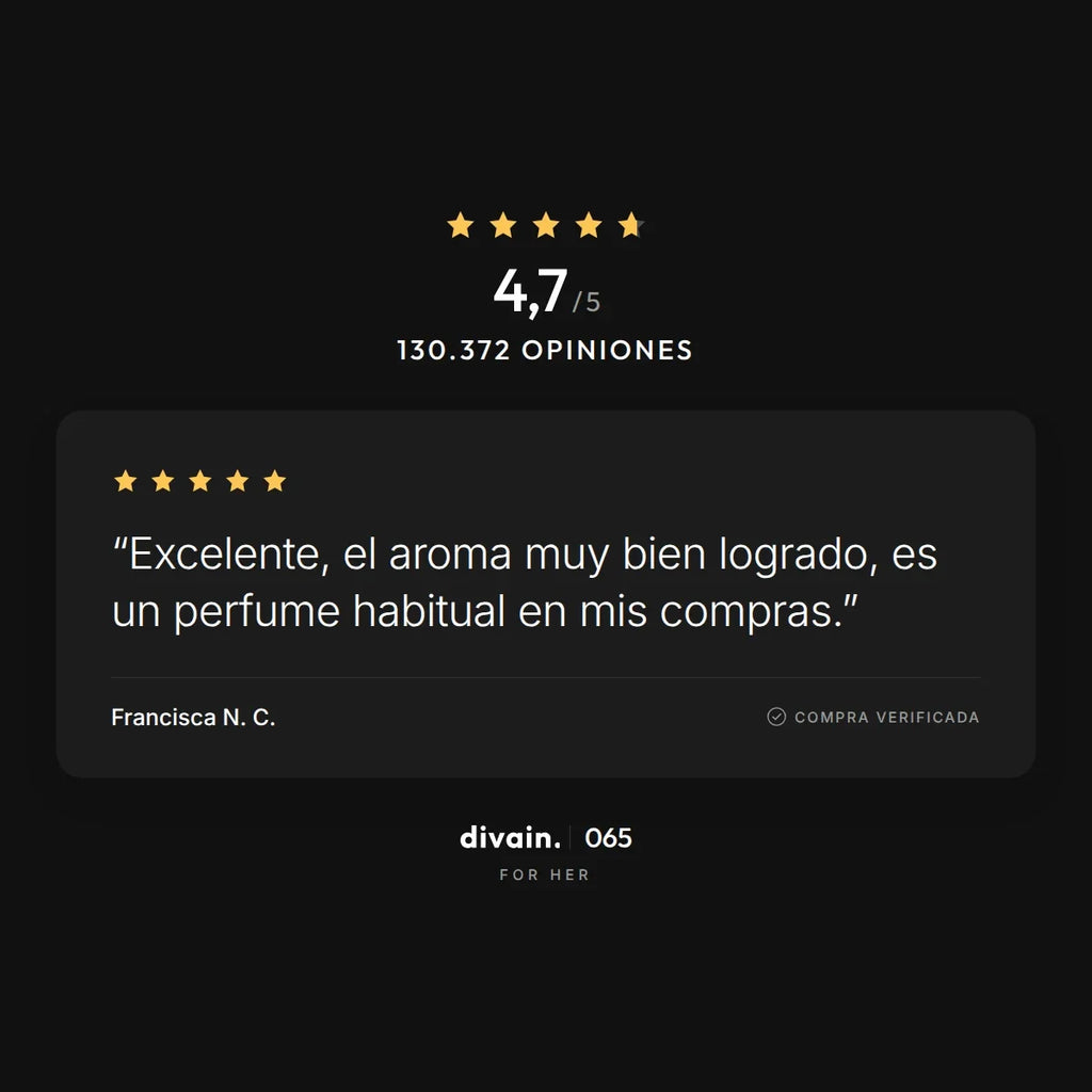 divain.065 - 4,7/5 sobre 130.372 opiniones