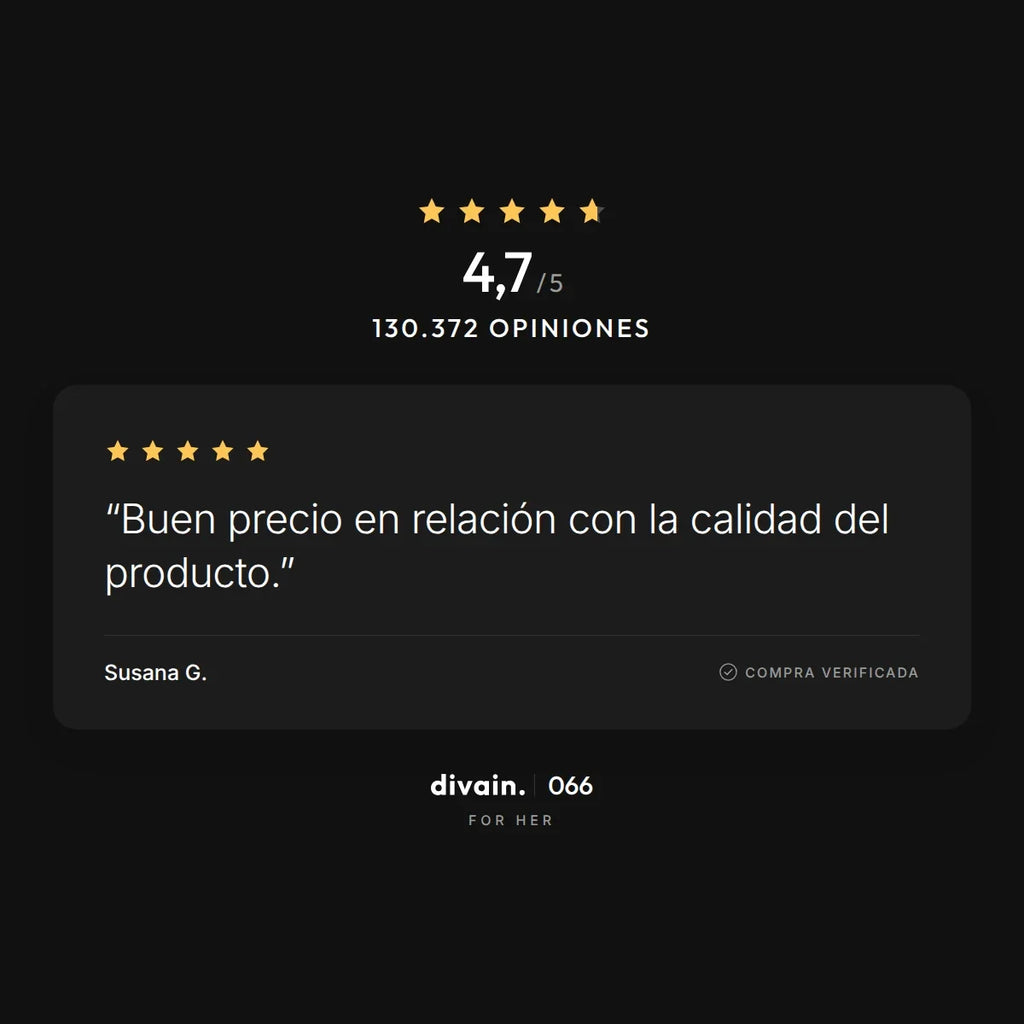 divain.066 - 4,7/5 sobre 130.372 opiniones