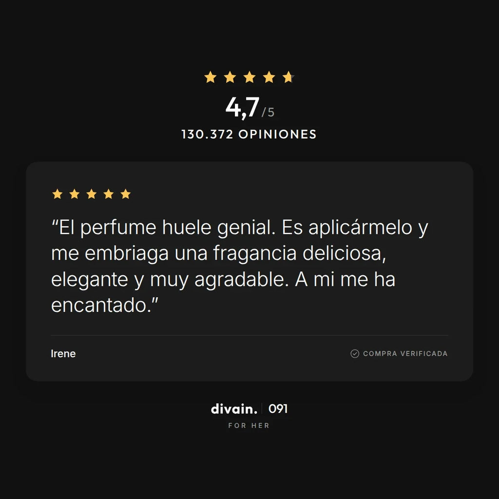 divain.091 - 4,7/5 sobre 130.372 opiniones