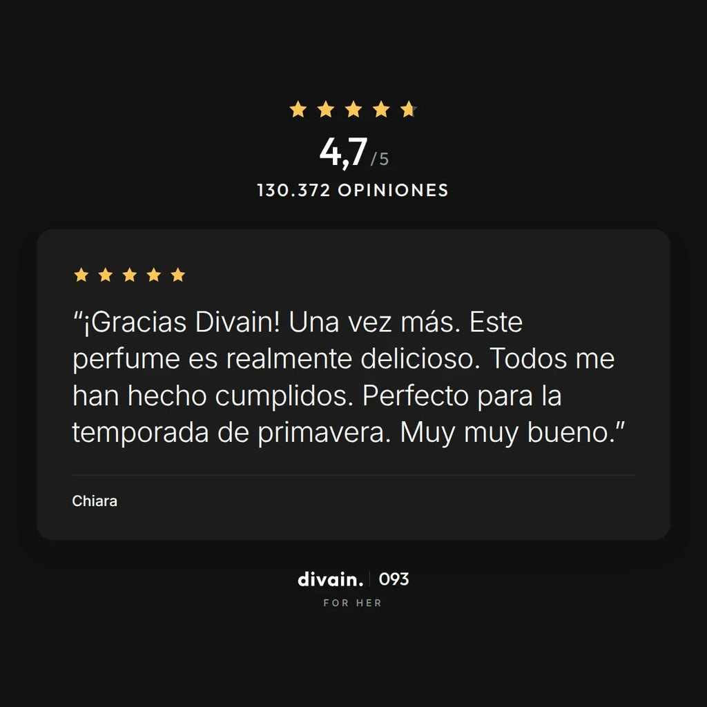 divain.093 - 4,7/5 sobre 130.372 opiniones