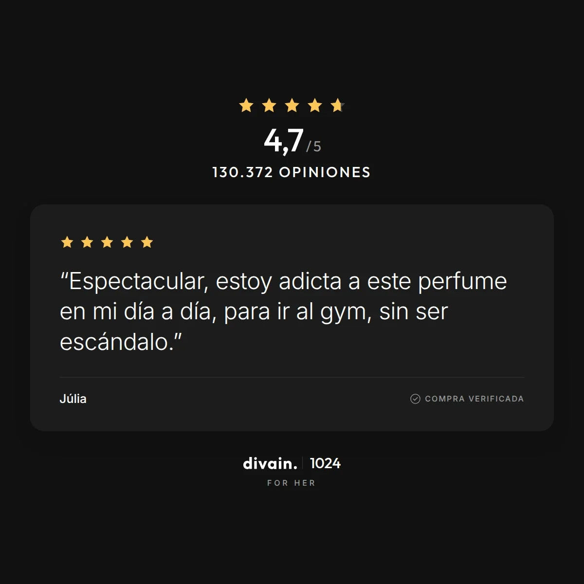 divain.1024 - 4,7/5 sobre 130.372 opiniones
