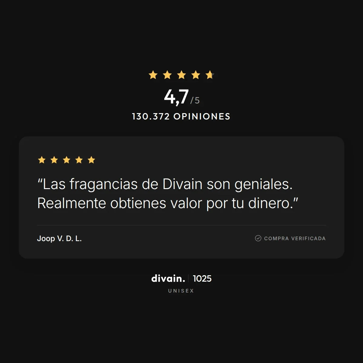 divain.1025 - 4,7/5 sobre 130.372 opiniones
