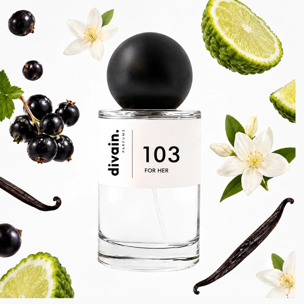 Pirámide olfativa perfume divain.103 | divain Parfums