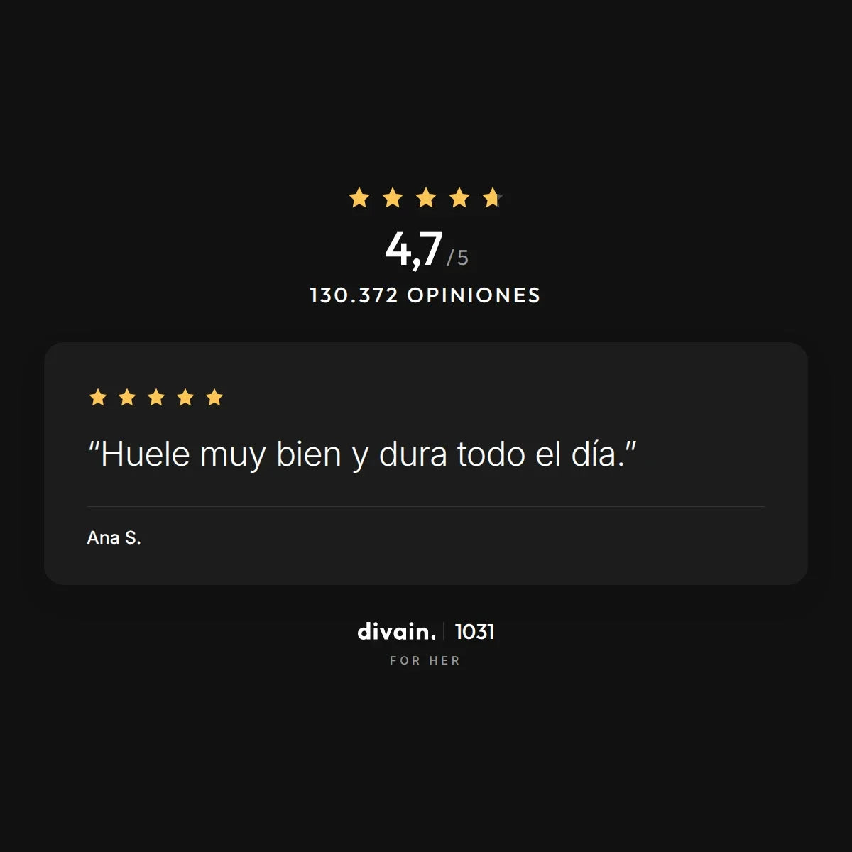 divain.1031 - 4,7/5 sobre 130.372 opiniones