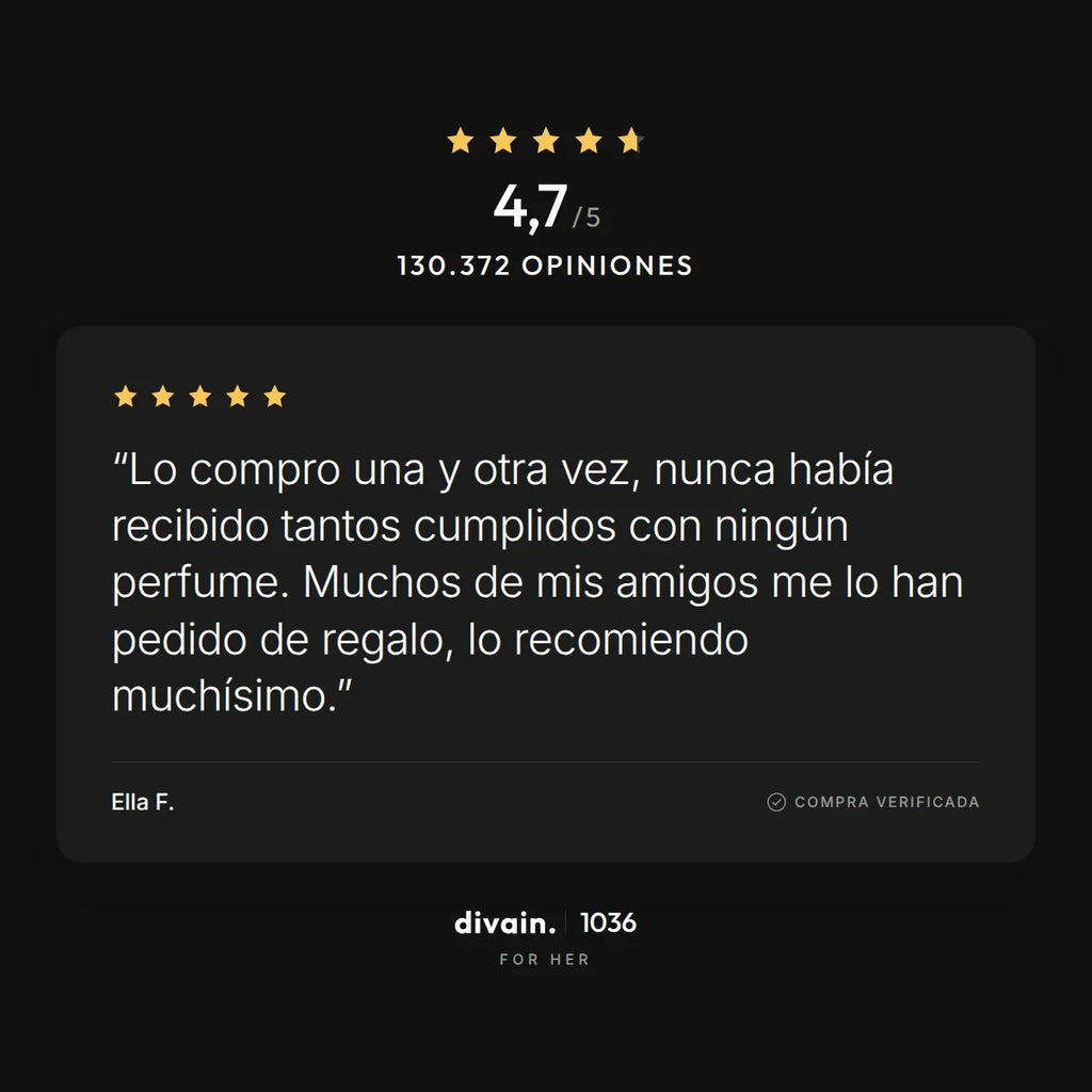 divain.1036 - 4,7/5 sobre 130.372 opiniones