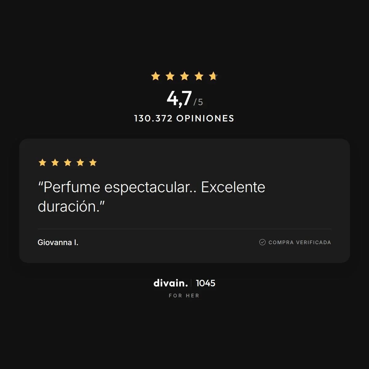 divain.1045 - 4,7/5 sobre 130.372 opiniones
