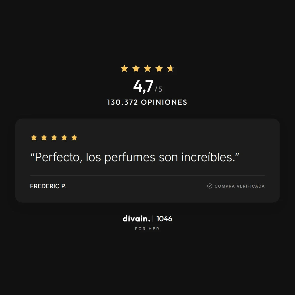 divain.1046 - 4,7/5 sobre 130.372 opiniones