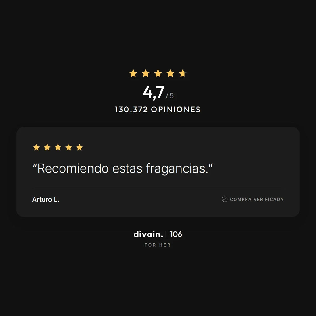 divain.106 - 4,7/5 sobre 130.372 opiniones