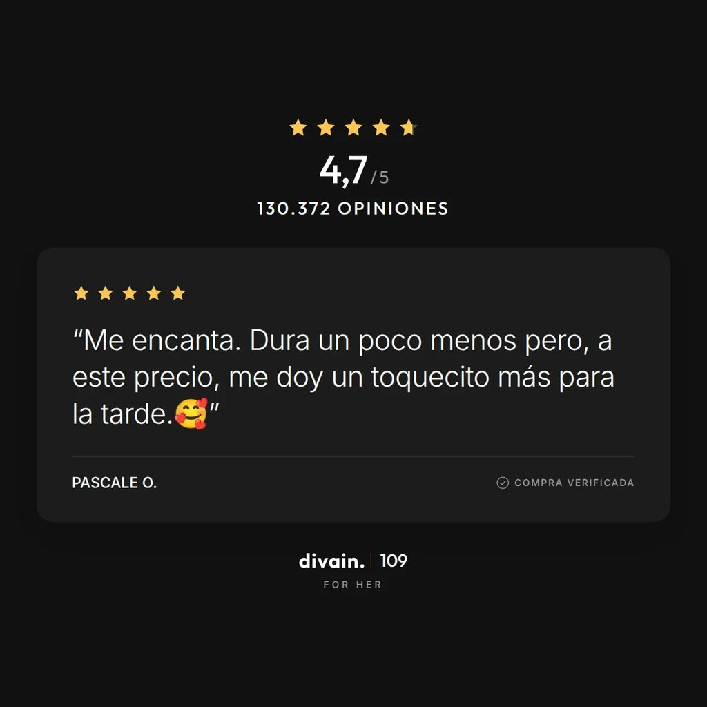 divain.109 - 4,7/5 sobre 130.372 opiniones