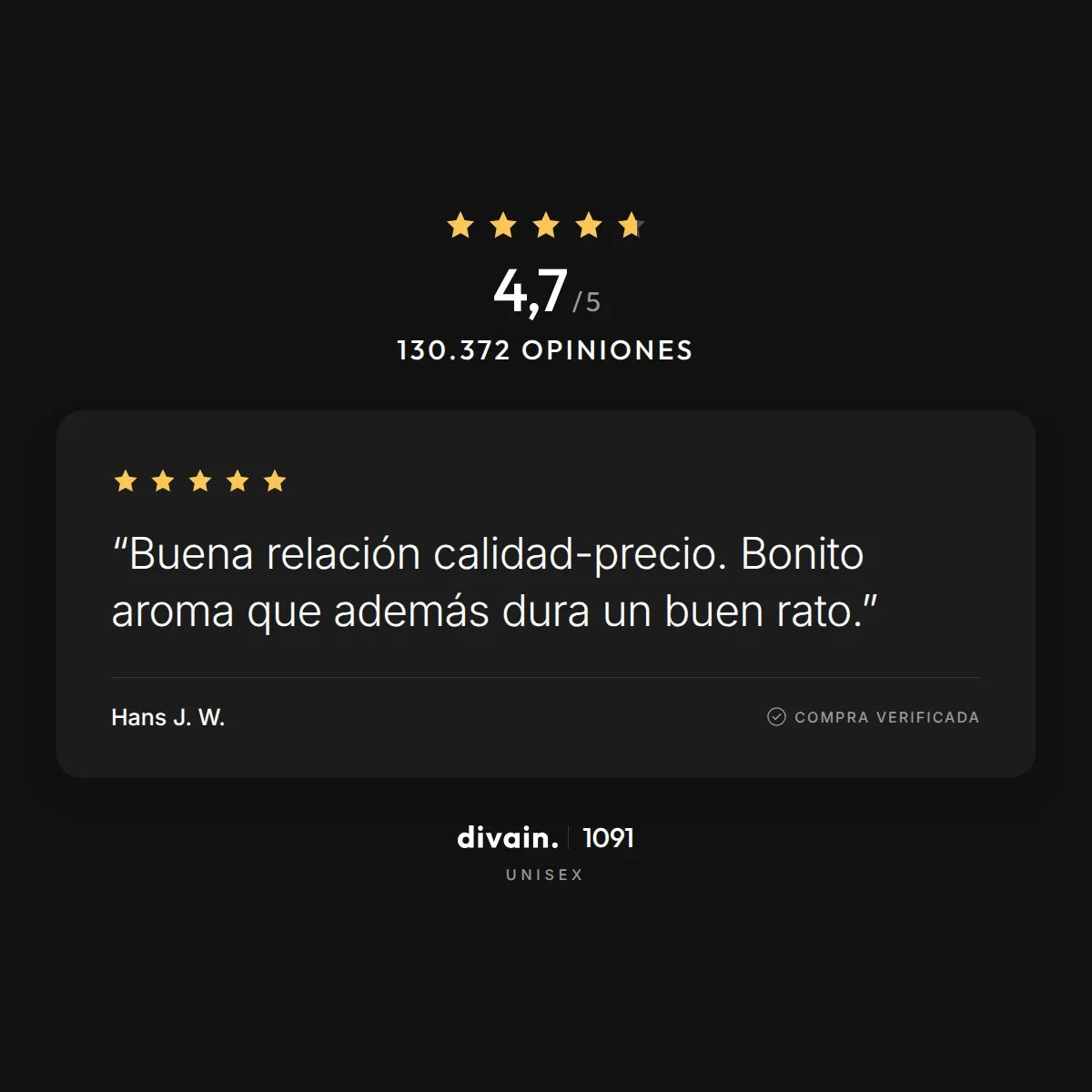 divain.1091 - 4,7/5 sobre 130.372 opiniones