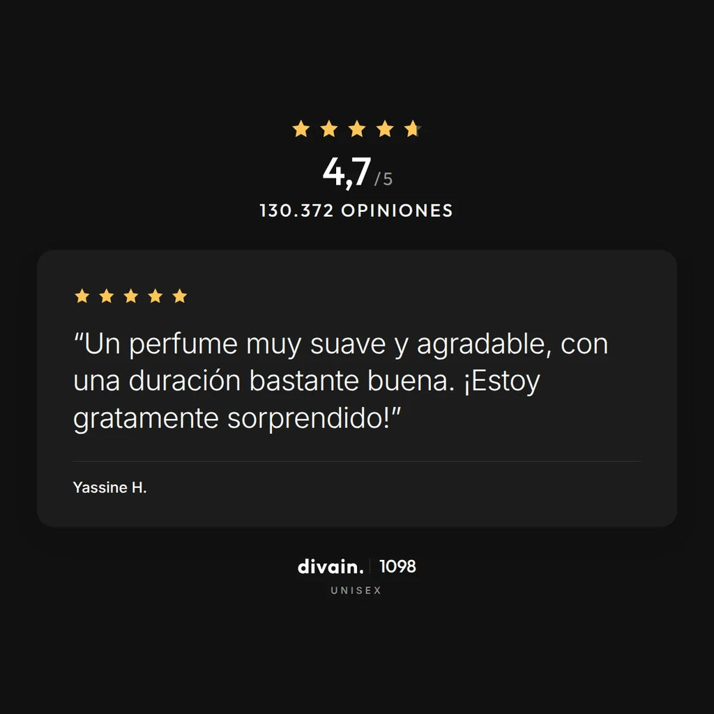 divain.1098 - 4,7/5 sobre 130.372 opiniones