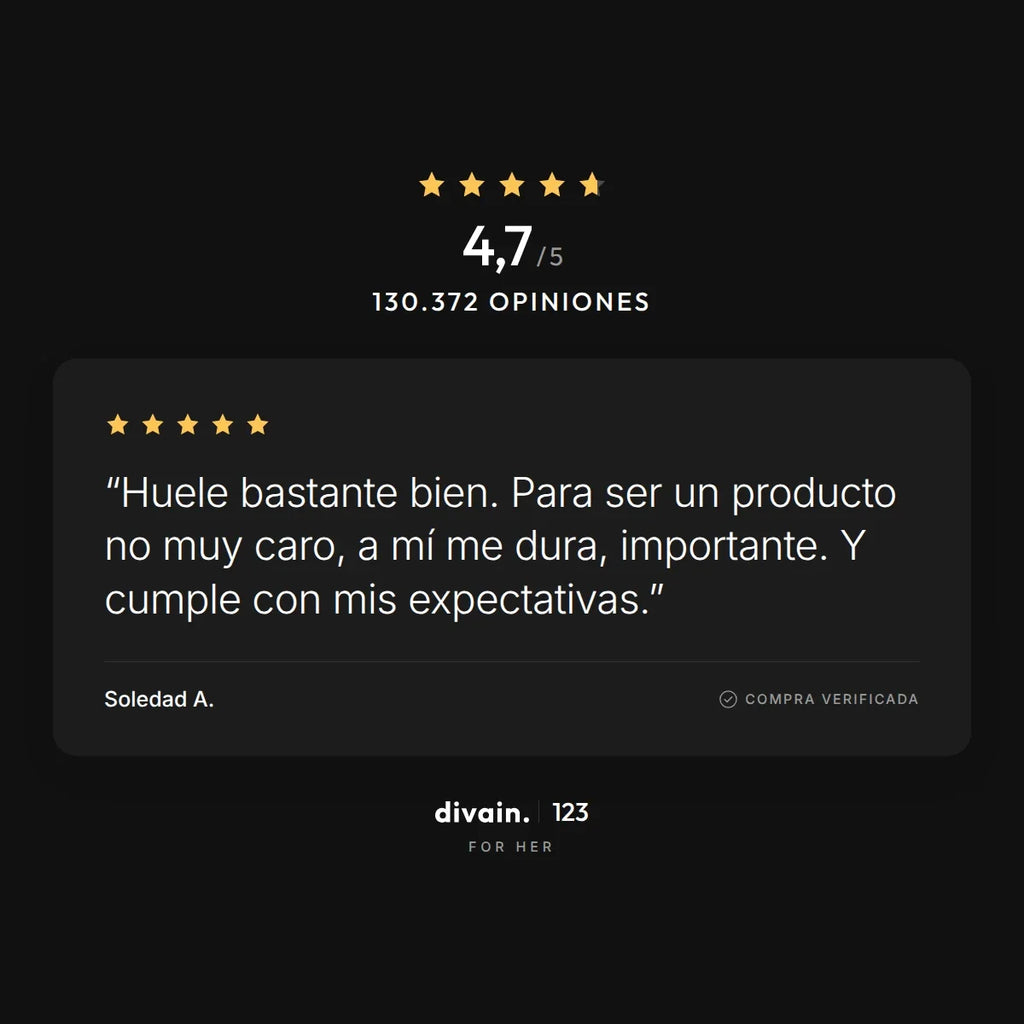 divain.123 - 4,7/5 sobre 130.372 opiniones