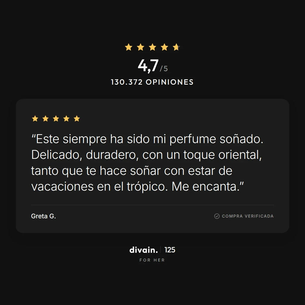 divain.125 - 4,7/5 sobre 130.372 opiniones