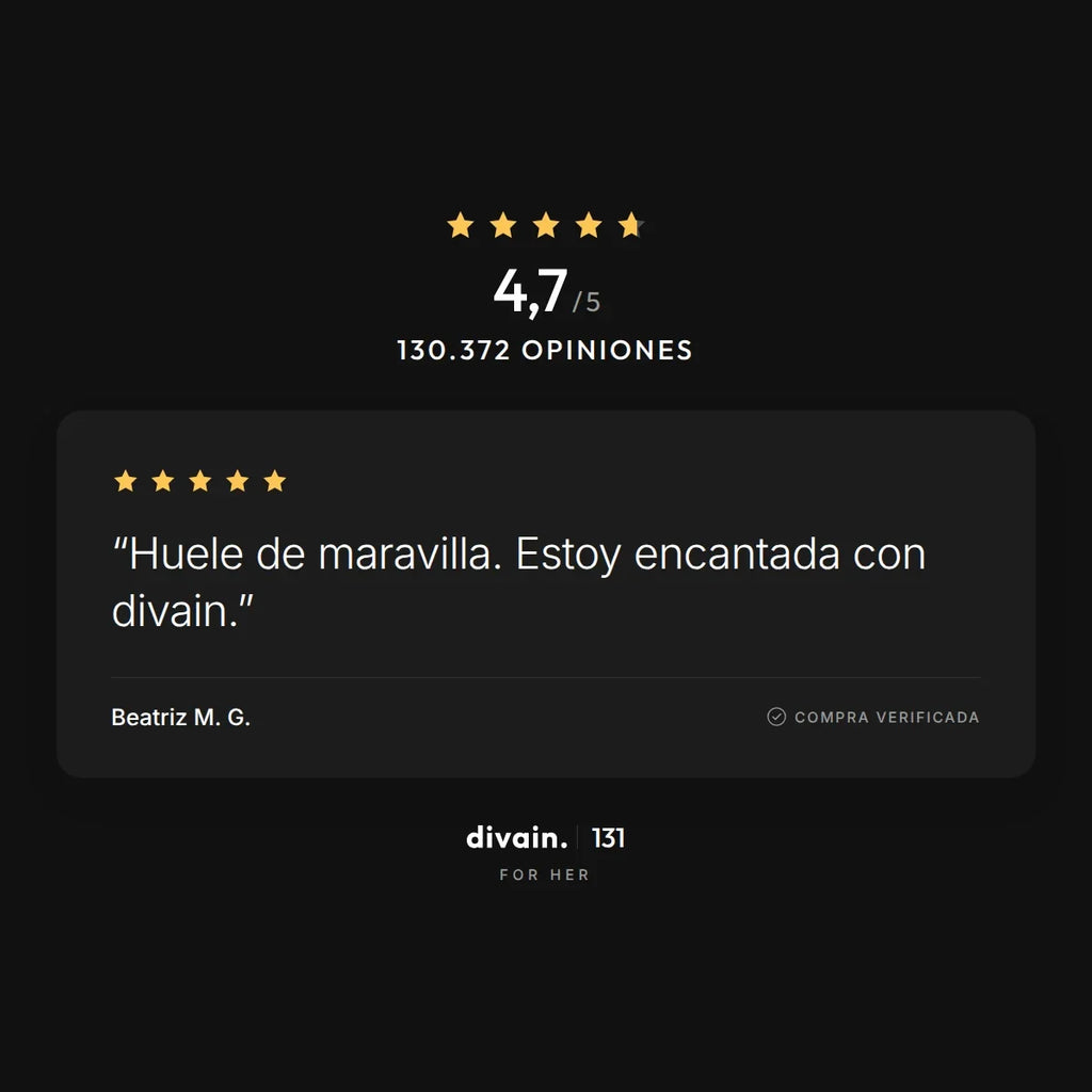 divain.131 - 4,7/5 sobre 130.372 opiniones