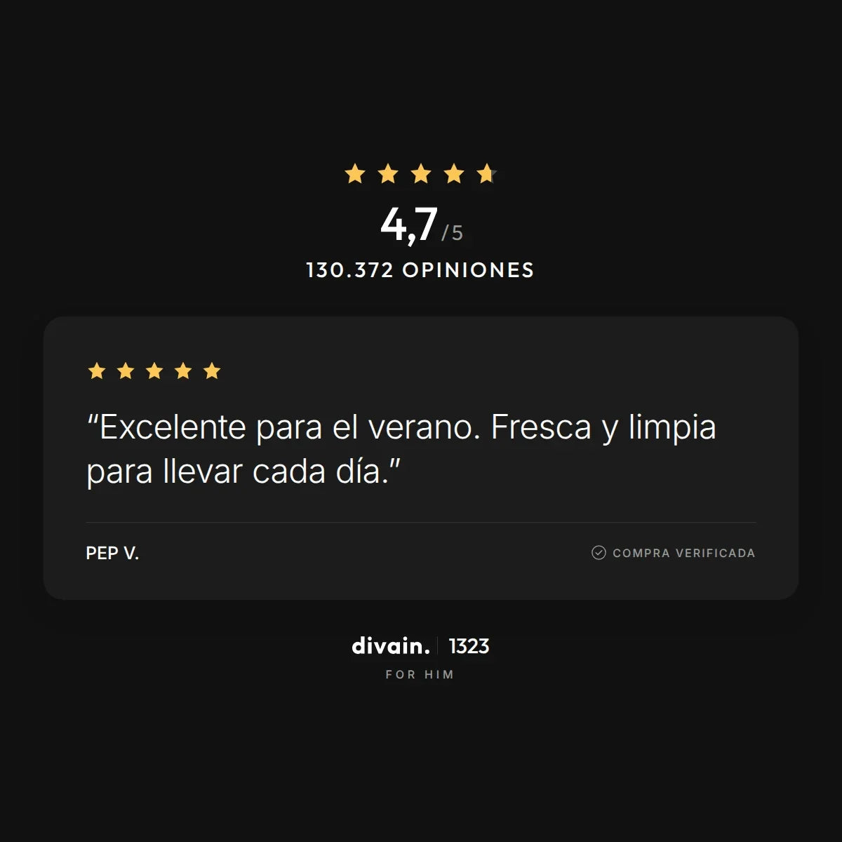 divain.1323 - 4,7/5 sobre 130.372 opiniones