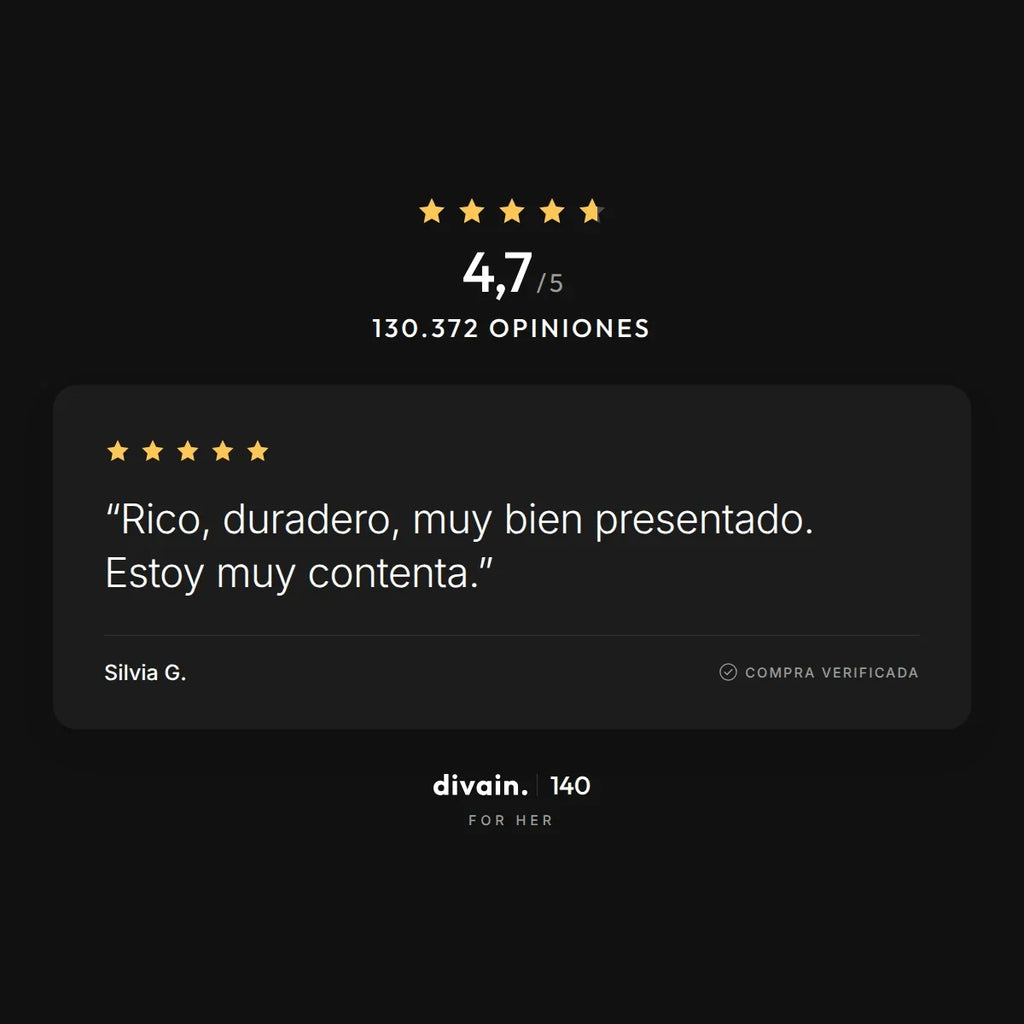 divain.140 - 4,7/5 sobre 130.372 opiniones