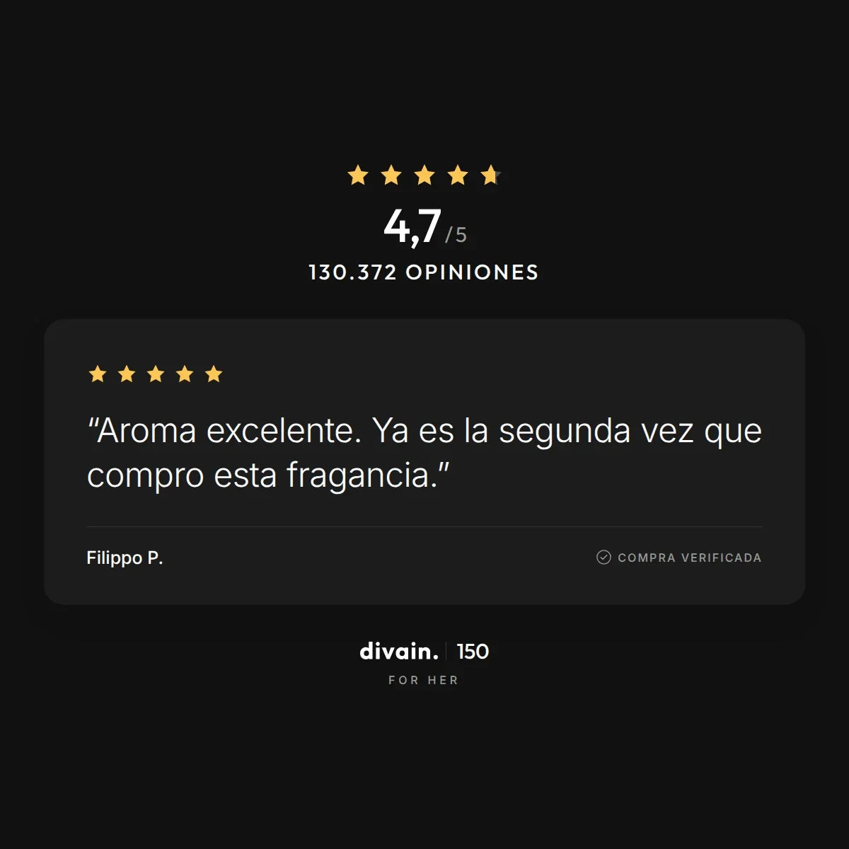 divain.150 - 4,7/5 sobre 130.372 opiniones