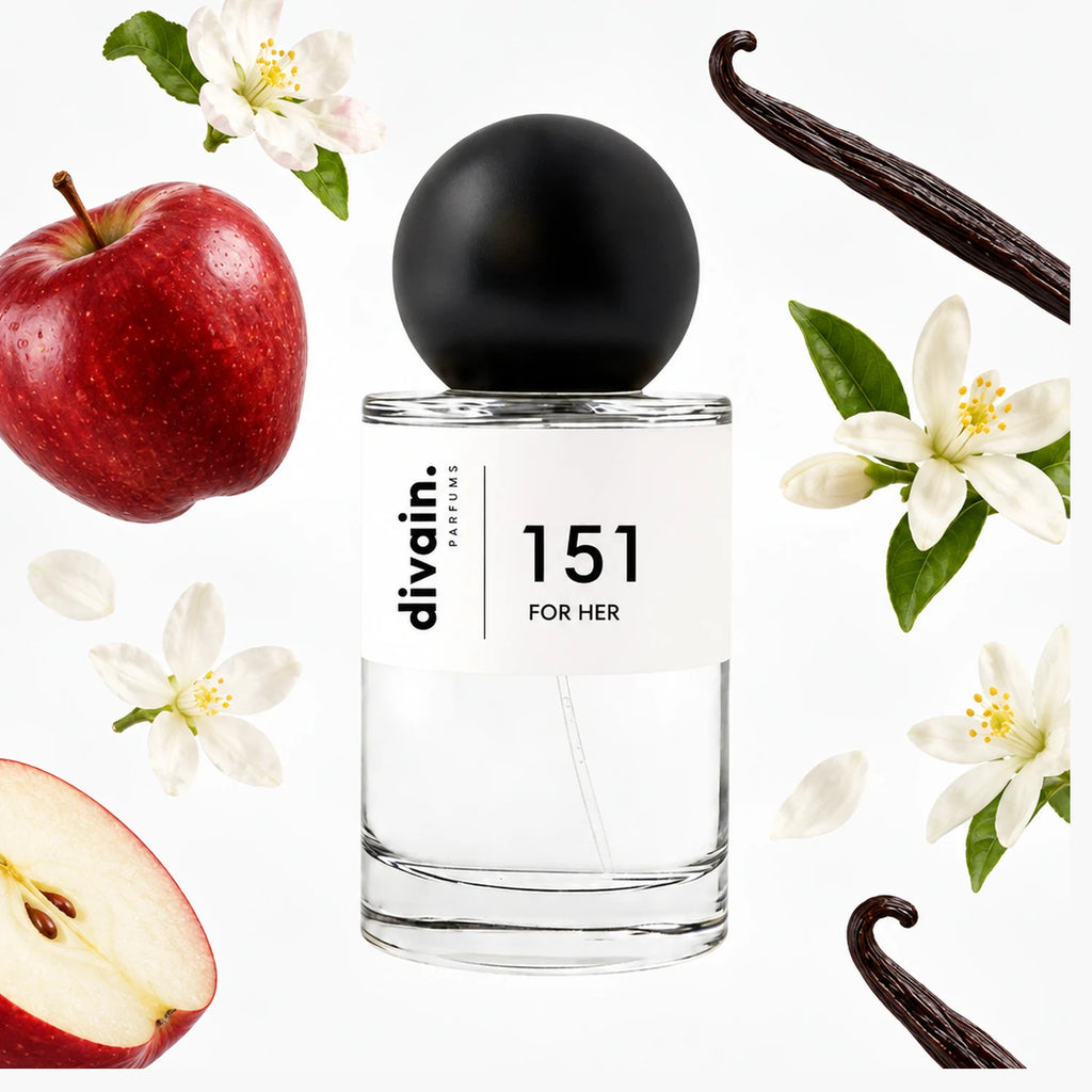 Pirámide olfativa perfume divain.151 | divain Parfums