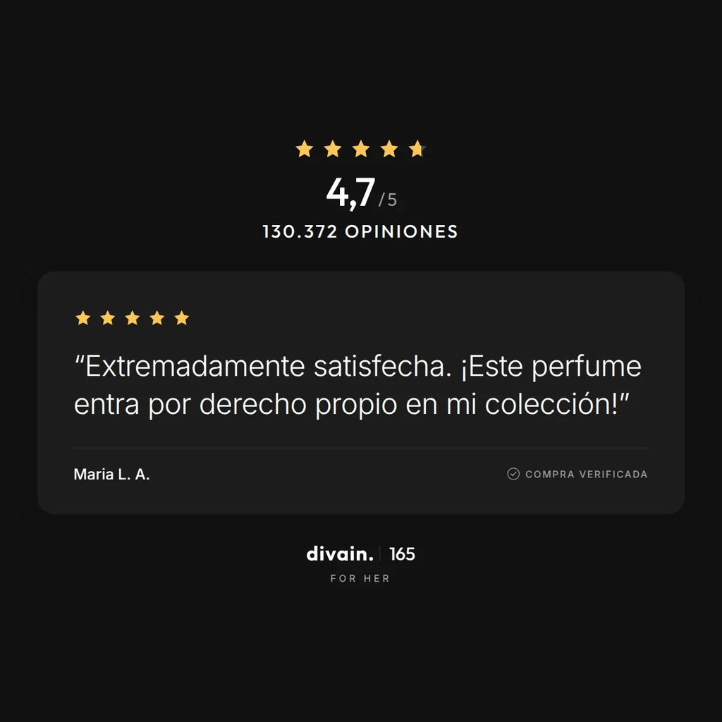 divain.165 - 4,7/5 sobre 130.372 opiniones