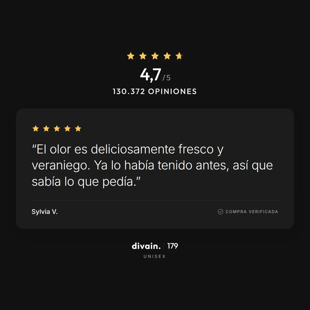 divain.179 - 4,7/5 sobre 130.372 opiniones
