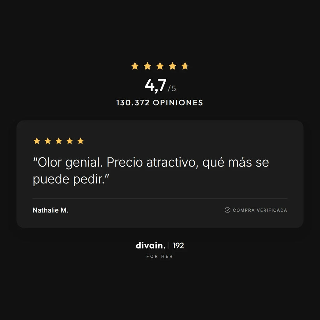 divain.192 - 4,7/5 sobre 130.372 opiniones