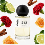 Pirámide olfativa perfume divain.212 | divain Parfums