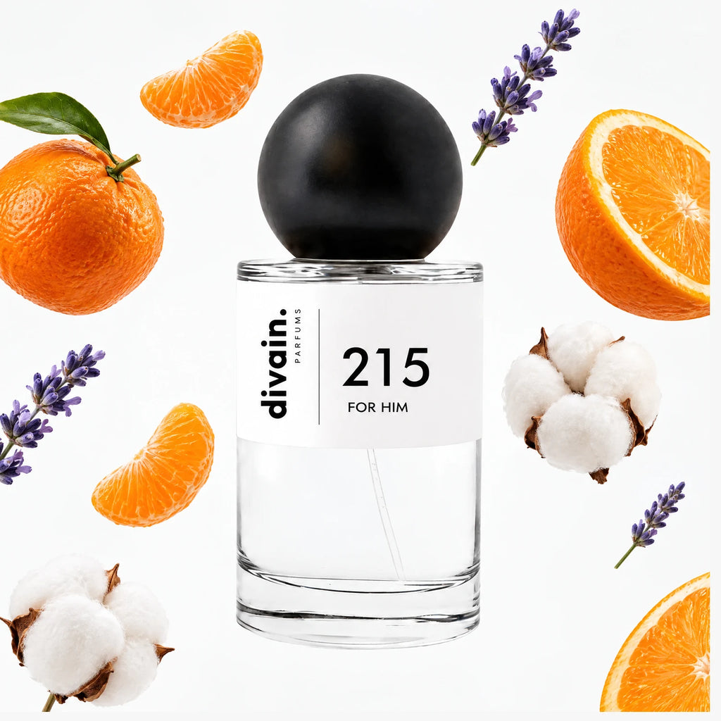 Pirámide olfativa perfume divain.215 | divain Parfums