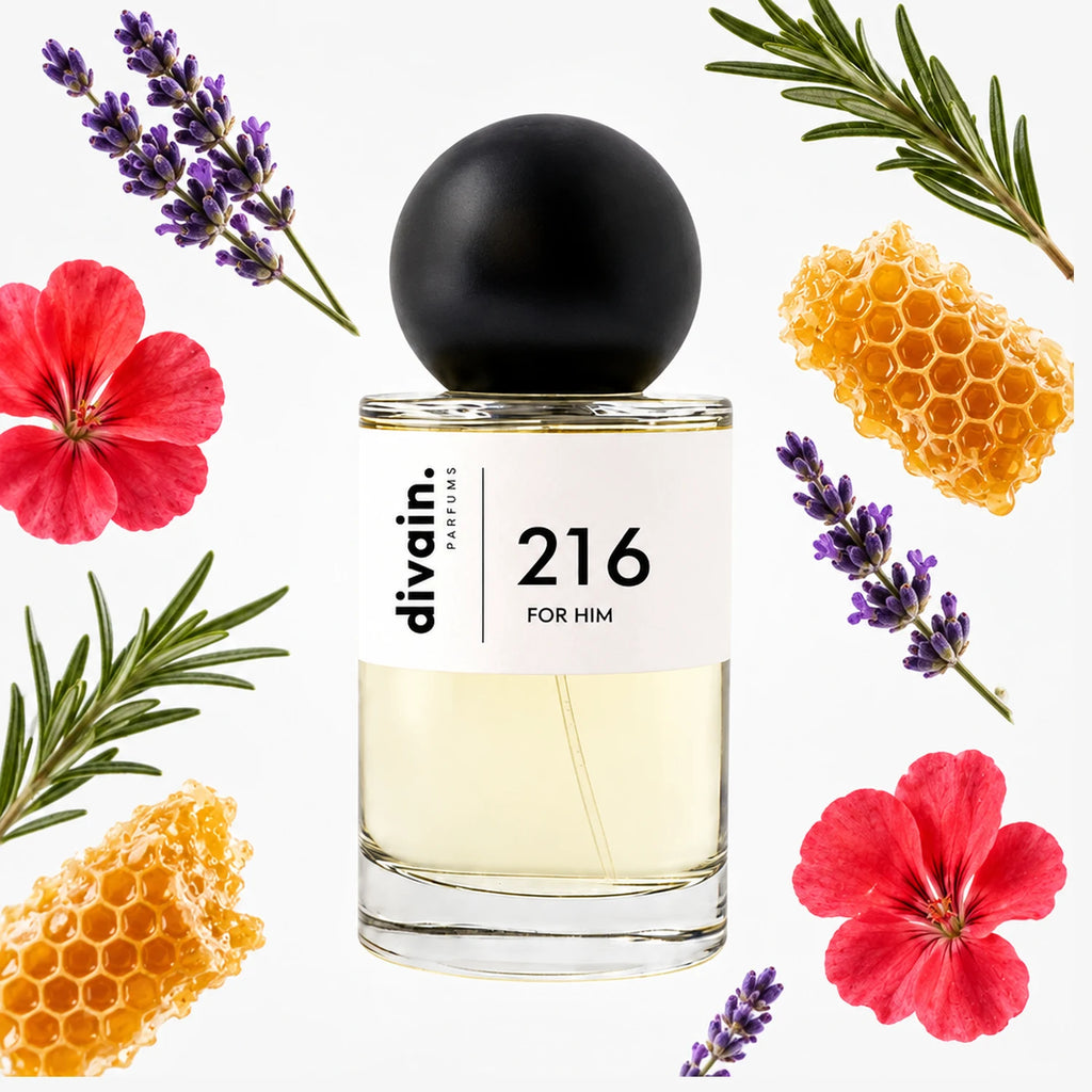 Pirámide olfativa perfume divain.216 | divain Parfums