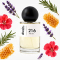 Pirámide olfativa perfume divain.216 | divain Parfums