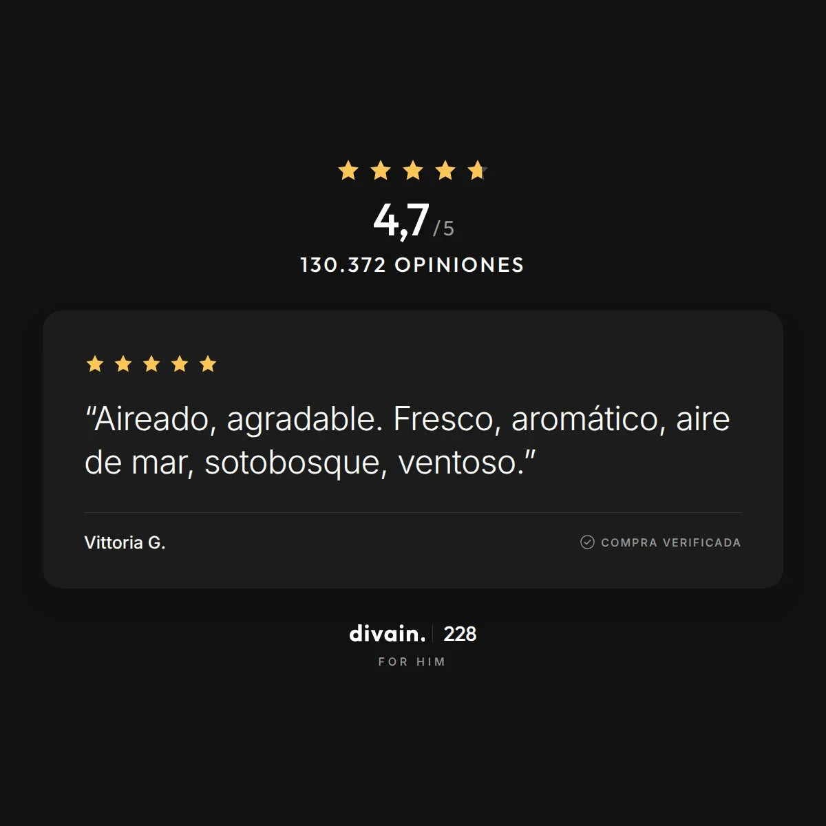 divain.228 - 4,7/5 sobre 130.372 opiniones