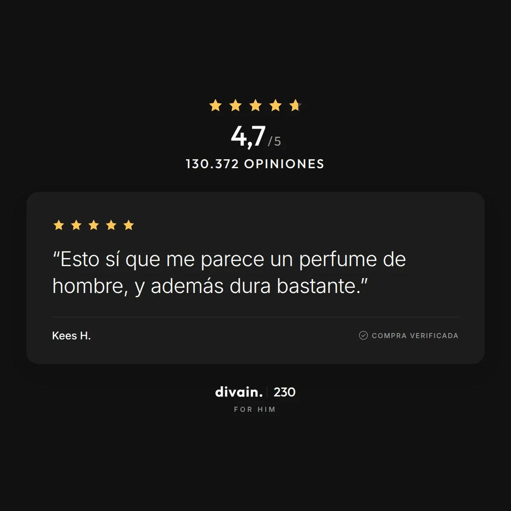 divain.230 - 4,7/5 sobre 130.372 opiniones