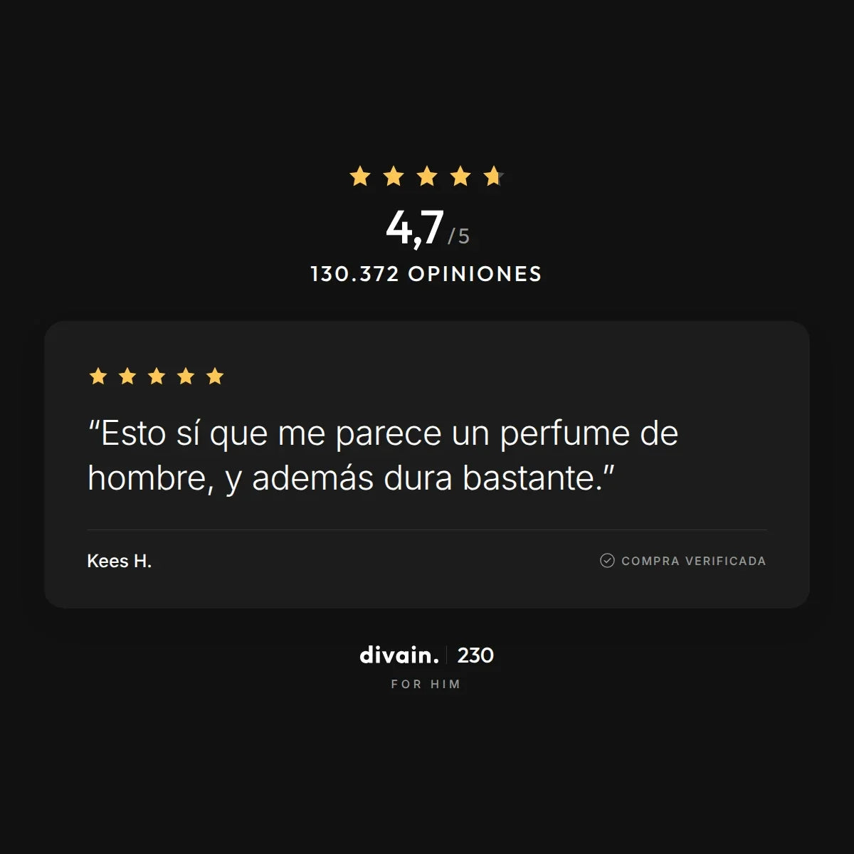 divain.230 - 4,7/5 sobre 130.372 opiniones