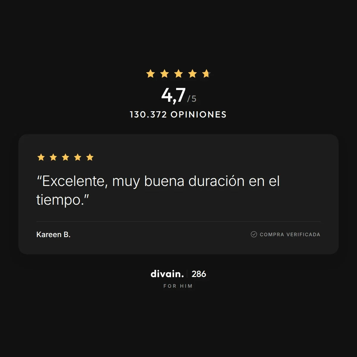 divain.286 - 4,7/5 sobre 130.372 opiniones